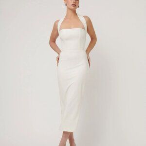 Effie Kats Meline Midi Dress - Ivory